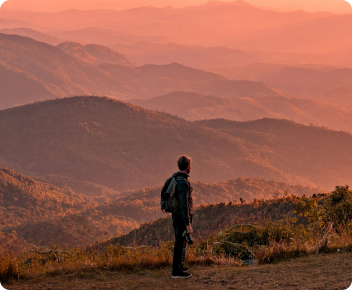 Scenic Sunset Hiking
